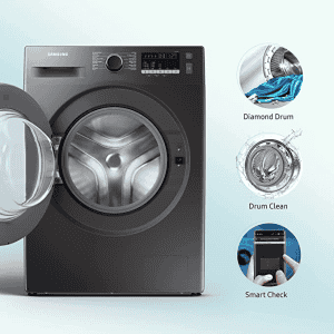 Samsung 7 Kg 5 Star Inverter Fully-Automatic Front Loading Washing Machine | WW70T4020CX1TL