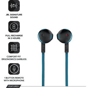 JBL Bluetooth Headset | In the Ear | T205BT | Blue