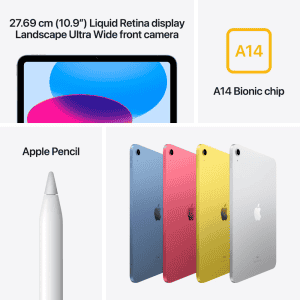 Apple iPad | 10th Gen | 64 GB WiFi + Cellular | BLUE | MQ6K3HN/A