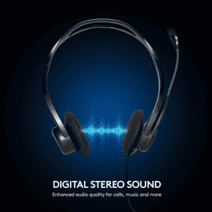 Logitech USB Wired Headset | H370 | On the Ear | Black
