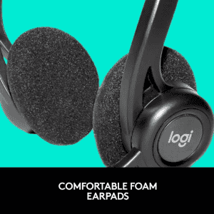 Logitech USB Wired Headset | H370 | On the Ear | Black