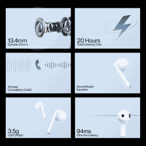 OnePlus Nord Buds CE Truly Wireless Bluetooth Headset | Misty Grey