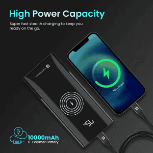 Portronics Power Bank | 10000 mAh | POR-1210 | Blue