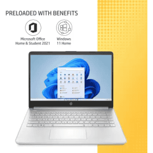 HP Core i3 11th Gen | 8 GB/512 GB SSD | Thin and Light Laptop | Natual Silver