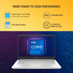 HP Core i3 11th Gen | 8 GB/512 GB SSD | Thin and Light Laptop | Natual Silver