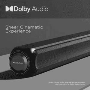 boAt Aavante Bar 1600D 120 W Bluetooth Soundbar | Premium Black, 2.1 Channel