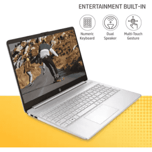 HP Intel Core i5 11th Gen | 8 GB/512 GB SSD | 15S-FR4000TU Thin and Light Laptop | Natural Silver