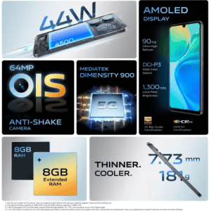 vivo Y100 5G | 8 GB | 128 GB | Metal Black