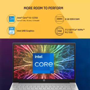 HP Pavilion Thin and Light Laptop | Intel Core i5 12th Gen | 8 GB | 512 GB | Natural Silver | 14-DV2053TU