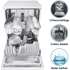 SAMSUNG DW60M5042FS/TL Free Standing 13 Place Settings Dishwasher |