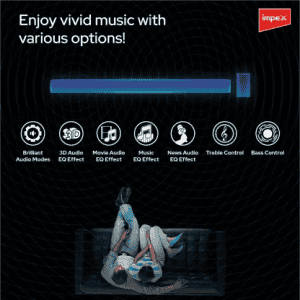 Impex Beatbeam SB6000 Bluetooth Soundbar | 120 W | Black