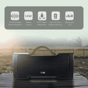 BOAT STONE 1010 BLUETOOTH SPEAKER NEW MSI | 3000mAh Batter |  IPX5 waterproof | Black