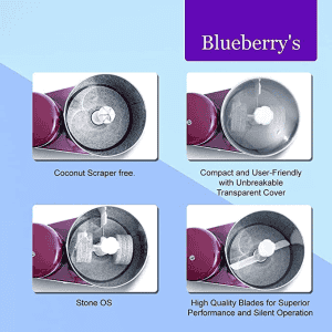 Blueberrys Tabletop Wet Grinder | 150W | 2 L | Cherry Red