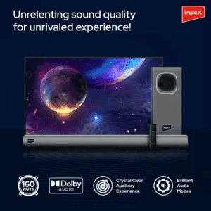 IMPEX BEATBEAM SB8500 | 160 W Bluetooth Soundbar | Black