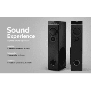 PHILIPS SPA9080B 80 W Bluetooth Tower Speaker | Black