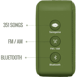 SAREGAMA Carvaan Mini Hindi  Bluetooth Speaker | Green