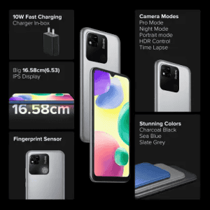 REDMI 10A SPORT | 6 GB /128 GB |  SLATE GRAY