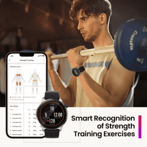 Amazfit GTR 4 | 1.43AMOLED display | Bluetooth calling | 6 satellite GPS positioning system | Black Strap