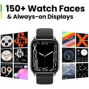 AMAZFIT POP 2 BLACK SMART WATCH A2290 MSI | HD AMOLED Display |  BT Calling  Smartwatch | Black Strap