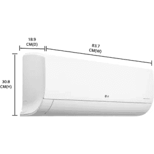 LG Super Convertible 5-in-1 Cooling 1.5 Ton 3 Star Split Dual Inverter HD Filter with Anti-Virus Protection AC - White