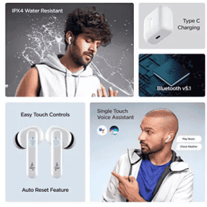 BOAT AIRPODES 148 - Wireless Earbuds | White
