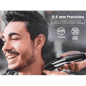 SYSKA HB100 Ultraclip Hair Clipper and Trimmer support | 4 Stubble Guided Comb | Black