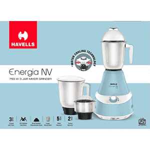 HAVELLS 750W Mixer Energia NV 750 Mixer Grinder | Blue