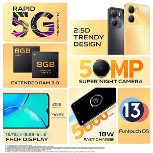 vivo Y56 5G | 8GB | 128GB | Orange Shimmer