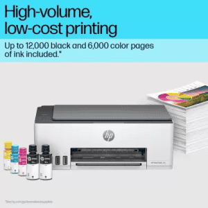 HP Smart Tank All In One 580 Multi-function WiFi Color Inkjet Printer | Grey White