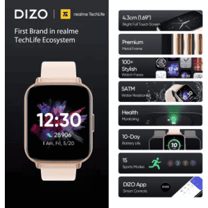 DIZO Watch 2 | GOLDEN PINK | Free Size