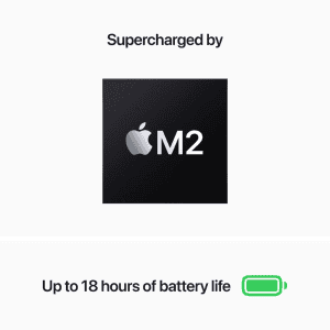 Apple MacBook Air M2 Chip  Laptop | MLY33HN/A | 8GB RAM/256 GB SSD/ Display/8-core CPU /macOS | Midnight