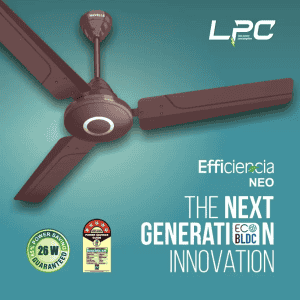 HAVELLS Efficiencia Neo  Ceiling Fan | 3 Blade | 1200 mm | BLDC Motor | Brown