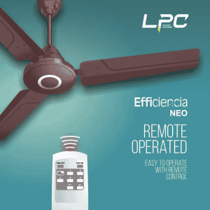 HAVELLS Efficiencia Neo  Ceiling Fan | 3 Blade | 1200 mm | BLDC Motor | Brown