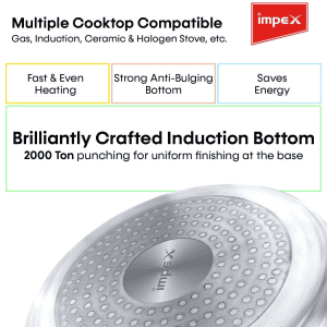 Impex Pressure Cooker |  Eco 7 | 7 Litre | Aluminium