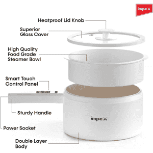 IMPEX Magic Pan Round Electric Pan | WS18 | White