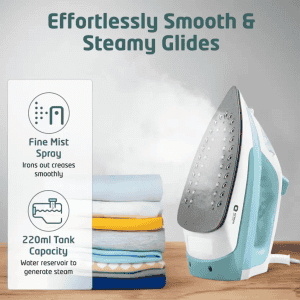 Orient Electric Fabrifeel Steam Iron | SIFF20WGP | 2000 W | White, Green