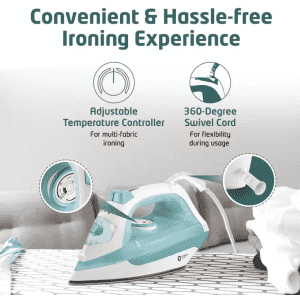 Orient Electric Fabrifeel Steam Iron | SIFF20WGP | 2000 W | White, Green