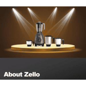 HAVELLS ZELLO MIXER GRINDER | 750 | 4 Jars | Black