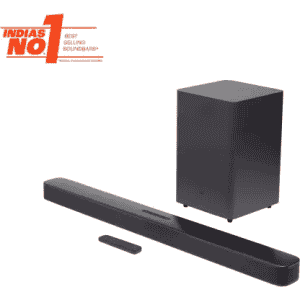 JBL Bar 2.1 Deep Bass 300 W Bluetooth Soundbar | Black, 2.1 Channel