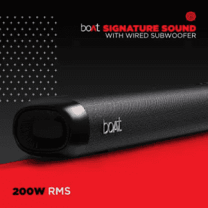boAt Aavante Bar 4000DA With Dolby Atmos 3D 200 W Bluetooth Soundbar | Premium Black, 2.1 Channel
