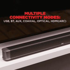 boAt Aavante Bar 1800 with Wireless Subwoofer 120 W Bluetooth Soundbar | Premium Black, 2.1 Channel