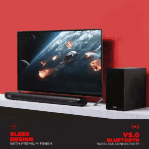 boAt Aavante Bar 4000DA With Dolby Atmos 3D 200 W Bluetooth Soundbar | Premium Black, 2.1 Channel