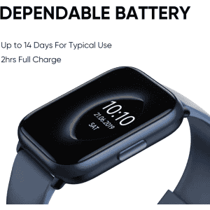 DIZO Watch D Sharp Smart Watch | 1.75 inch | Blue Strap