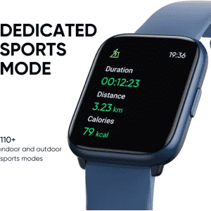 DIZO Watch D Sharp Smart Watch | 1.75 inch | Blue Strap
