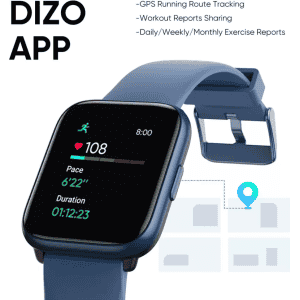 DIZO Watch D Sharp Smart Watch | 1.75 inch | Blue Strap