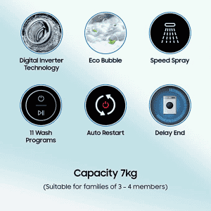 Samsung Fully Automatic Top Load Washing Machine | WA70BG4542BYTL | Lavender Grey