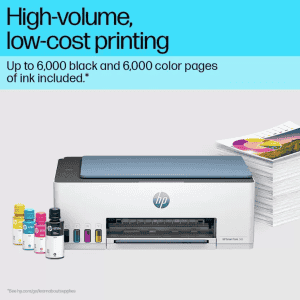 HP Smart Tank 585 All-in-One Multi-function WiFi Color Inkjet Printer  | Grey White