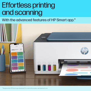 HP Smart Tank 585 All-in-One Multi-function WiFi Color Inkjet Printer  | Grey White
