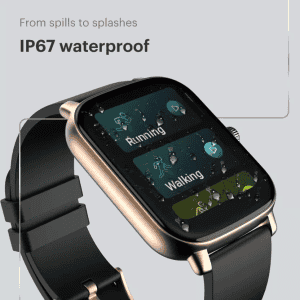 Noise Icon Buzz Smart Watch | 1.69 inch | Midnight Gold Strap