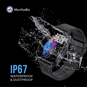 MuvAudio Muvtrend Smartwatch | Black Strap